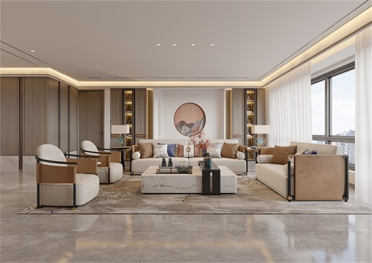 江南賦170平米新中式風效果圖 江南賦170平米新中式風效果圖