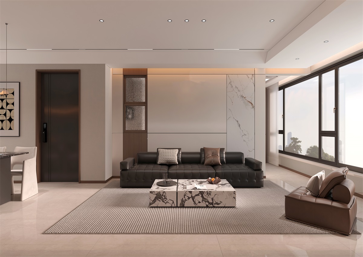 玉庭華府131㎡ | 現(xiàn)代意式+美拉德色系，濃郁棕調(diào)的電影氛圍直接封神！