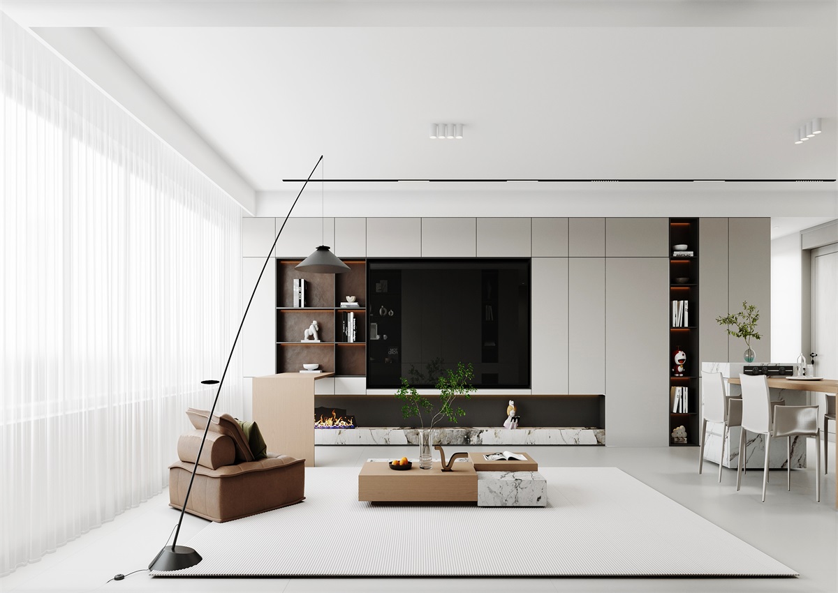 中海華樾143㎡ | 三口之家的極簡主義，審美+功能雙雙在線！