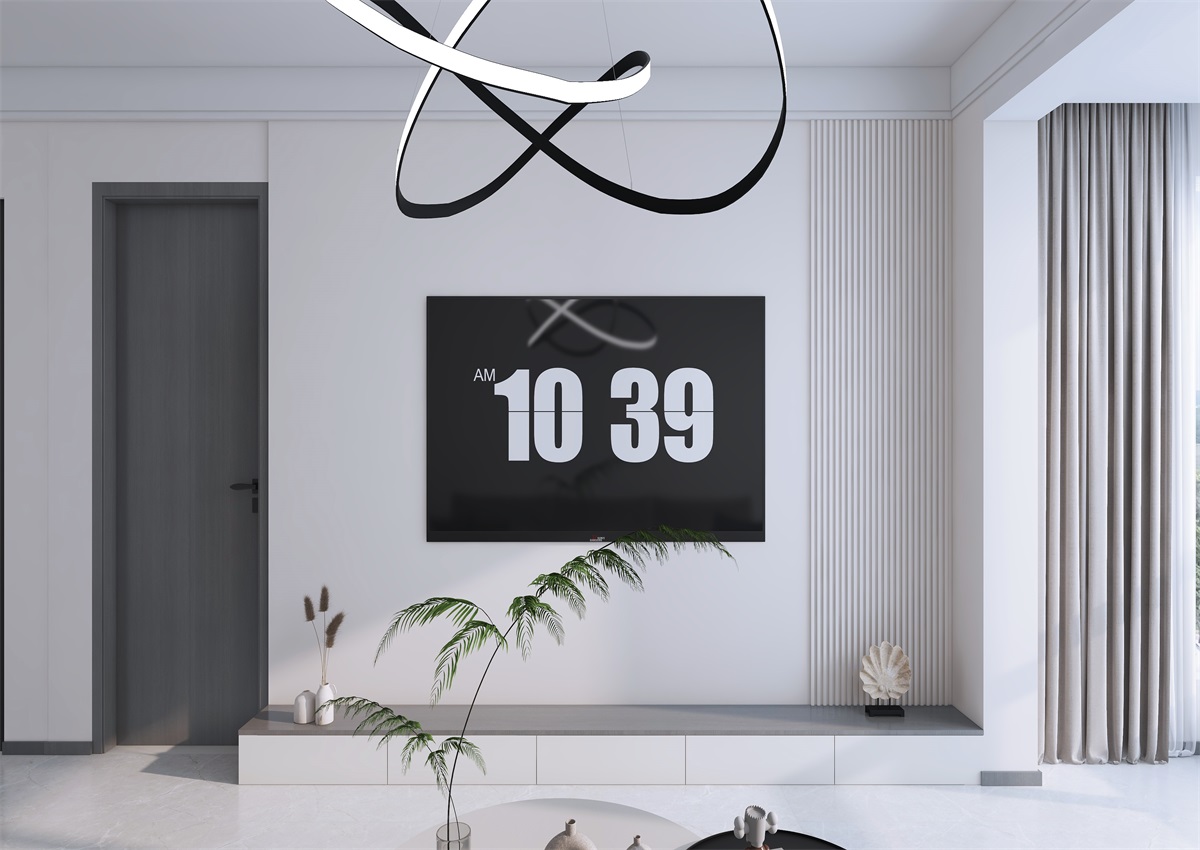 攬秀苑110㎡ | 小戶型裝修模板來了！現(xiàn)代簡約風(fēng)+黑白灰百看不膩