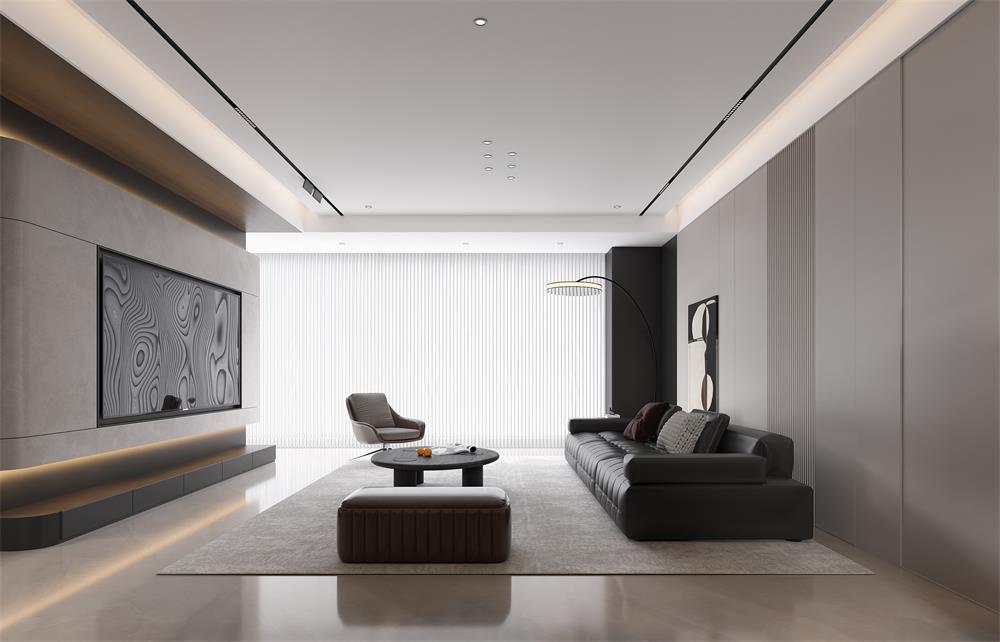 中海華樾133㎡ | 看不膩的「黑白極簡(jiǎn)」王炸組合！高級(jí)感原地封神！