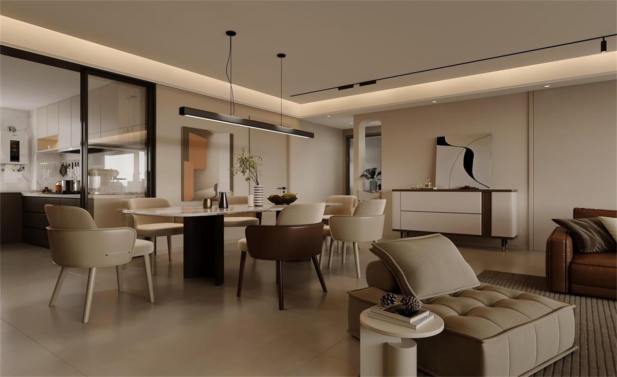 中海華樾 | 現(xiàn)在裝修都內(nèi)卷成這樣了？！從玄關(guān)就開始美哭的143㎡現(xiàn)代風(fēng)