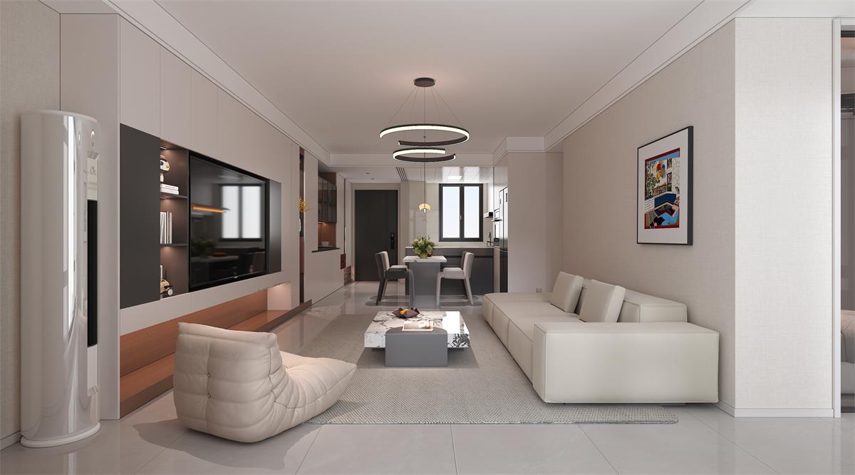 星耀閱海 |123㎡小三居極限改造！整墻收納柜+開放式餐廚，空間翻倍還顯大！