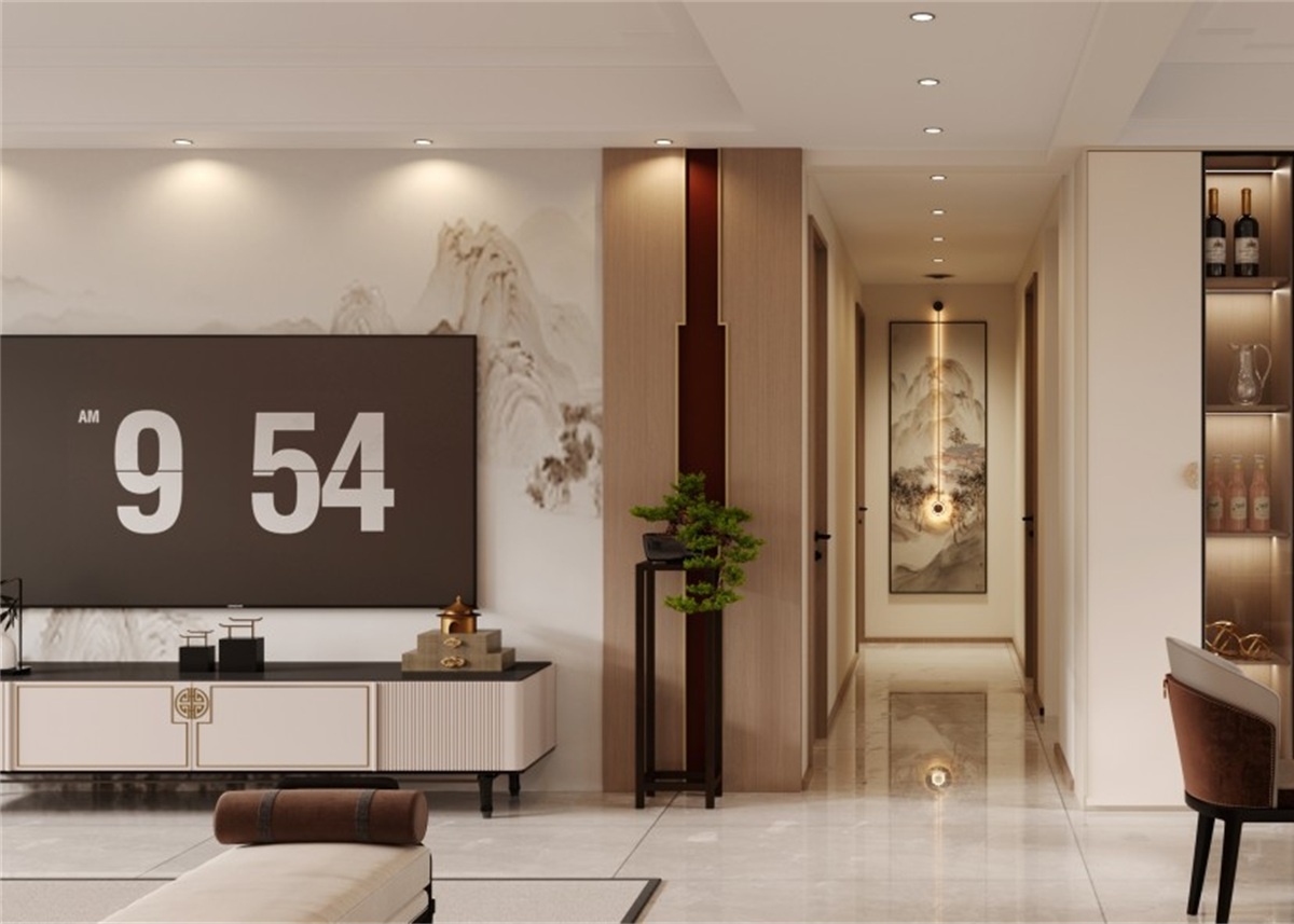 中海華樾185㎡ | 新中式到底有多絕？東方美學(xué)直接拿下一家老小！