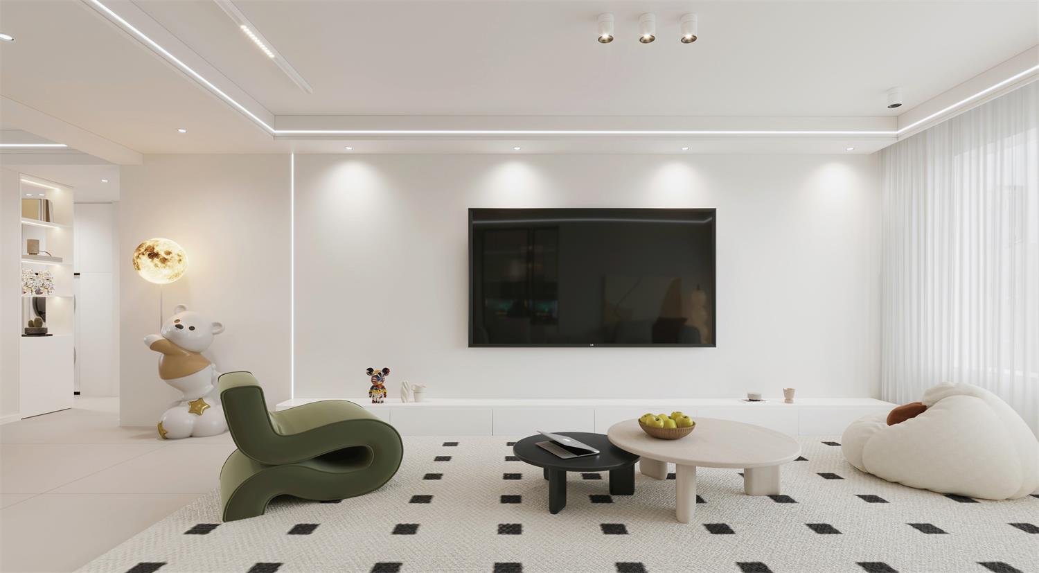 閱海萬(wàn)家G2區(qū) | 144m2軟軟糯糯奶油風(fēng)，一眼就淪陷的治愈感！