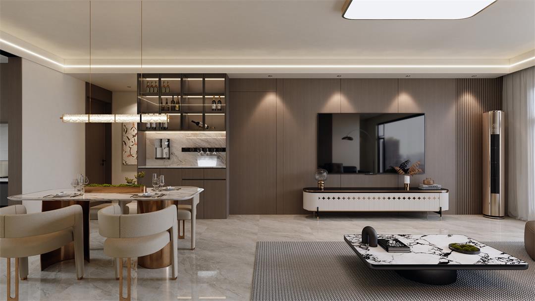 中海觀園132㎡ | 拯救審美疲勞！暖棕意式風(fēng)的家，溫暖又松弛